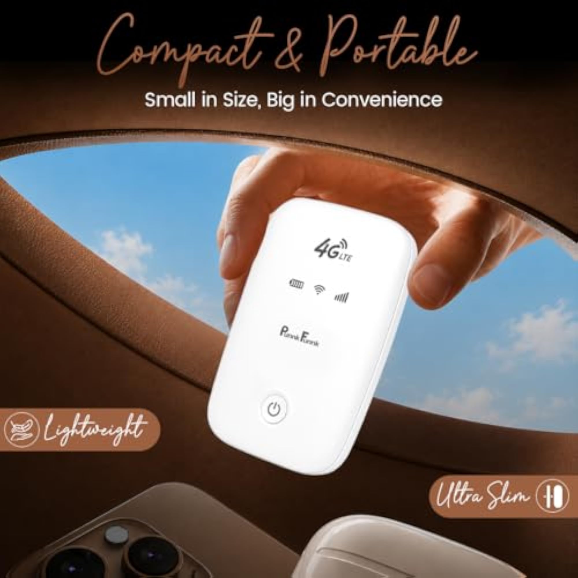 4G LTE Portable WiFi Dongle, High-Speed Wireless Hotspot